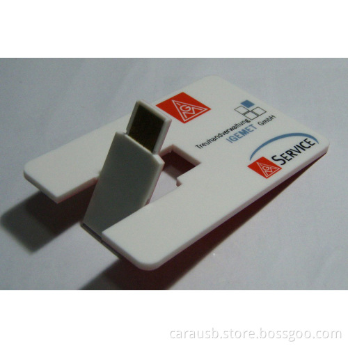CaraUSB Ultrasonic removable card business Usb disk gifts custom printed promotional marketing Logo for banks